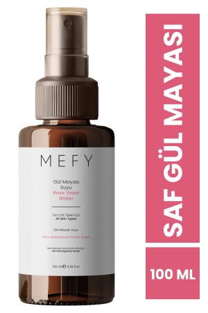 MNZ- طاهرة وطبيعية خمیر الورد ماء التنوير و التثبيت البور طون 100 مل MEFY41 - Mefy