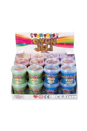 جيل لعب من النخاع من MNZ - حزمة من 12 - ملونة - معدنية - مجموعة لعب تعليمية - مصدقة بـ CE ذهب12 - YUM TOYS