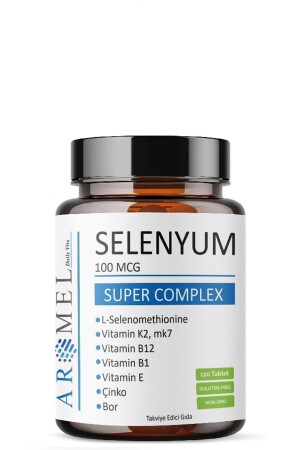 MNZ- سيلينوم مكمل غذائي 120 قرصات Super Complex - Aromel