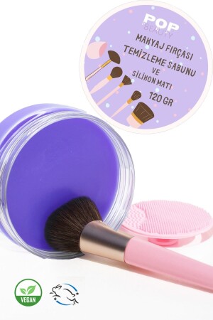 فرشاة مكياج MNZ والإسفنج نظيف صابون وسيليكونات 120gr (حجم كبير) TYC00564186380 - POP Beauty