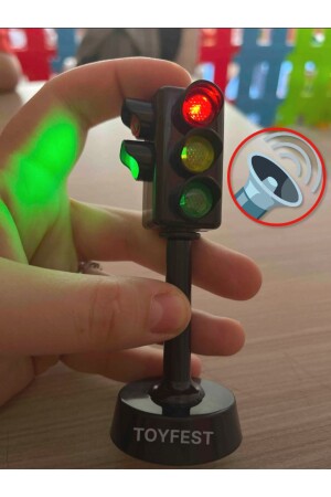 ضوء المرور من منطقة MNZ مع الصوت والضوء - 14 سم - Toyfest