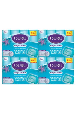 (MNZ) - أحاسيس جديدة (محيط) - طازجة (محيط) - 16 قطعة (محم) - صابون 4x600gr 508495M-4 - Duru