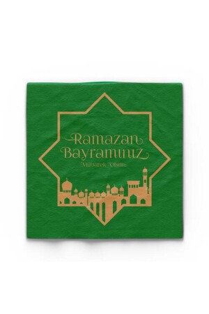 ورقة من الذهب من الـ MNZ - رمضان سعيد - نابكين 16 قطعة - لون خضرو - Partidolu