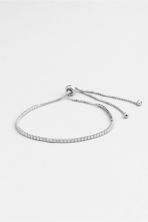 مسار المياه من MNZ 18K سوار صلبة ذروة بيضاء - So Chic