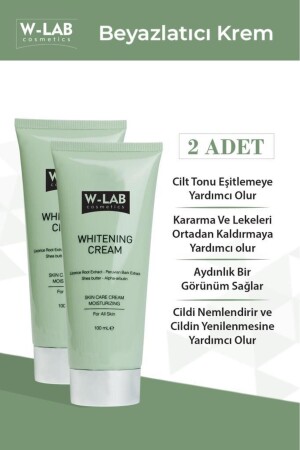 كريم تبييض MNZ 2 قطع 100+100 مل كريم تبييض W-lab 2 قطع - W-Lab Kozmetik