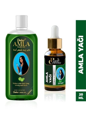 زيت رعاية الشعر من MNZ 200 مل + أملا نقية خالية من المضافات 20 مل زيت الغسيل - Dabur Amla