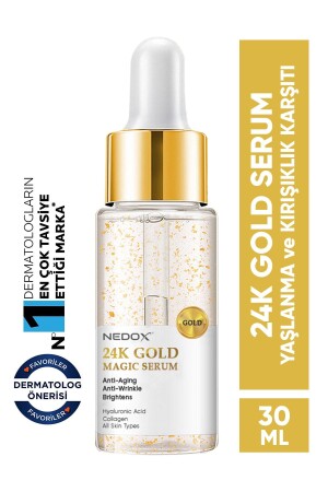MNZ- مضادة للشيخوخة ومضادة للجلود مضادة للشيخوخة 24k سيروم ذهب 30 ml NDXGS1 - NEDOX