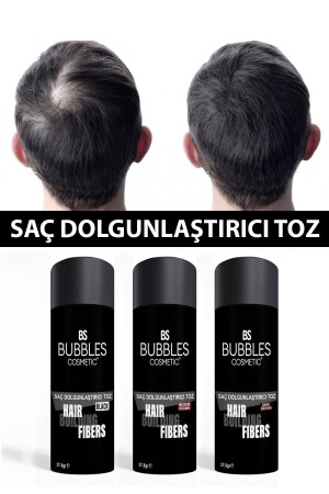 MNZ-شعر حجمية الشعر خفاشة خفاشة حوله الألياف مسحوق موضعي أسود 27-5 ج - Bs Bubbles Cosmetic