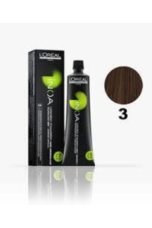 MNZ-رقم 3 لون شعر الكستين الداكن 60 مل (غير أكسيدات) لوريال-ين-أوآ781390246488 - İNOA