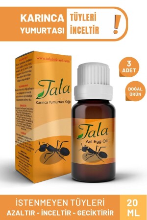 MNZ-مادة تقليل الشعر وتقليل الشعر 3 قطع زيت بيضة النمل - Tala