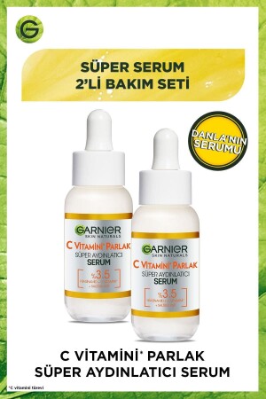 فيتامين سي (MNZ) مشرق سريوم عالي التنوير 30 مل مجموعة من 2 PKTCVTMNSRM2Lİ - Garnier