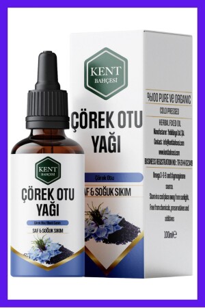 زيت الكومين الأسود MNZ 30 ml تحليل 100% طبيعي نقي بدون مادة مضافة زيت الكومين الأسود المضغوط بالبرد - Kent Bahçesi
