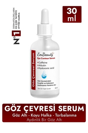 MNZ- مضادة للفخ والحلقات المظلمة، إزالة الجلدات، كافيين إضافية تحت مصل العين 30 ml TYC00825087859 - Emb Beauty