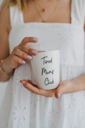 كأس الأم من البورسلين بدون مسدس من نادي الأمهات المتعبين من MNZ - 300 كلم MUG002-TMC - Milky Way Design