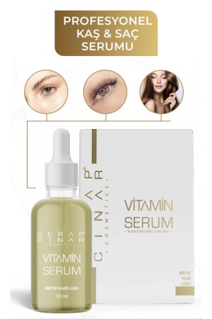 مادة فيتامين MNZ للكسور والشعر 30ml - سيرة محترفة لتثبيت وتطبيع SRPCNR001 - Serap Çınar Cosmetics