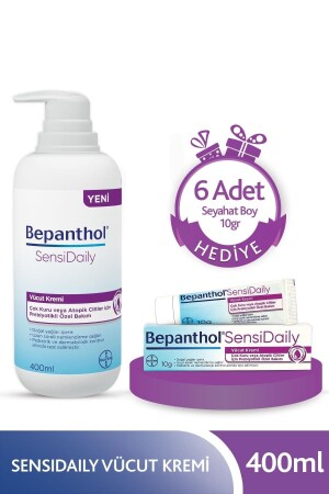 MNZ- الحساسة 400 مل + 6 حجم السفر 10 جرام مجموعة الهدايا. BPTN. 119 - Bepanthol