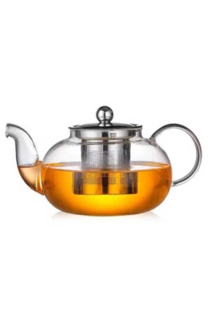 أدوات القهوة من طراز MNZ كوب شاي من الزجاج البوروسيليكات 400 مل - مستحضر من الفولاذ (CD-400M) 00033 - Epinox