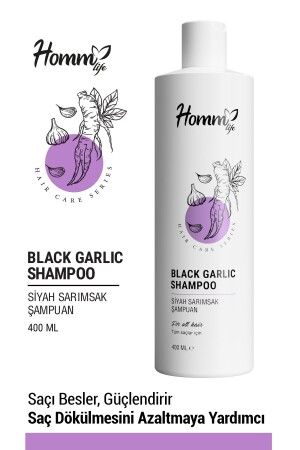 الشامبو من مستخلص الثوم الأسود من MNZ 400 مل - Homm Life