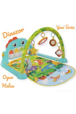 مادة لعب البيانو من الديناصور MNZ مع الصوت والضوء 5 في 1 تصميم جديد - Babycim