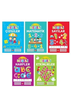 MNZ-المرحلة الجامعية نشاطات تعليمية مرحة الرياضيات الأرقام الخطوط مجموعة من 5 nesli5kitapset - Beyaz Balina Yayınları