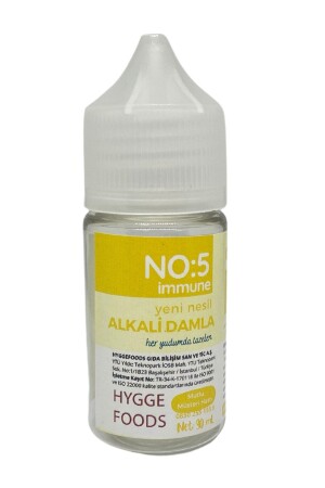 MNZ- الجيل الجديد قطرة قحمي رقم 5 المناعة - مضاعف Ph - يساعد على شرب الماء - 30 مل - Hyggefoods