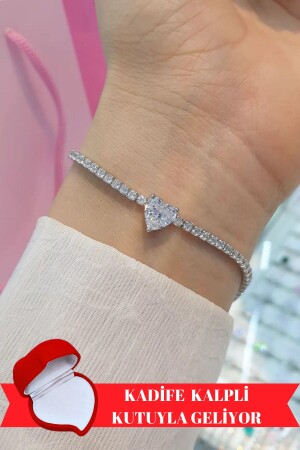 معصم المياه المطبقة على مادة MNZ - 5 كيرا قلب فضية ذهبية - Crystal Diamond Zirconia