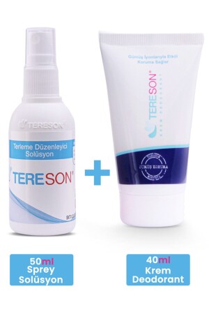 MNZ- مضاد للنفط رش 50 مل + كريم ديزودرانت مع الأيونات الفضية 40 مل - Tereson