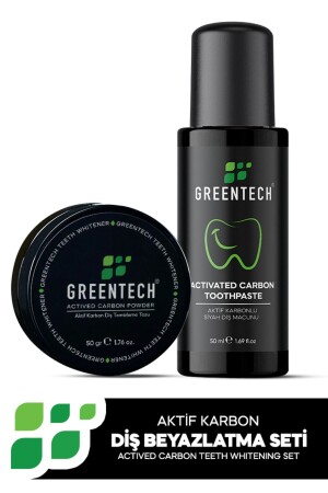 مجموعة تطهير الأسنان من MNZ (عربة الأسنان 50 مل + مسحوق 50 جرام) - Greentech