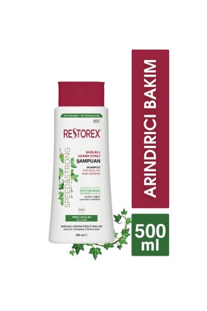 شامبو MNZ مع تأثير نمو صحي للشعر النقي والدهني 500 مل - Restorex