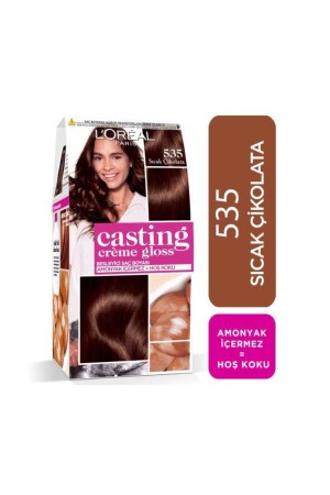 كريم النقاش من MNZ 535 صبغة الشعر بالشوكولاتة الساخنة - 3600523302949 - L'oreal Paris