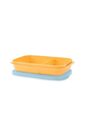 صندوق الغداء المقسوم من MNZ 590 مل حاوية تخزين برتقال 2477 - Tupperware