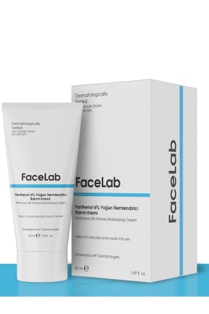 MNZ- المريخة المكثفة وإصلاح الحواجز بانثينول 6% كريم رعاية الجلد 50 مل FL029 - FaceLab