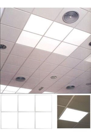 إضاءة السقف في الأزياء الجديدة من MNZ ، 6 لوحة LED ، لوحة الإضاءة LED مجموعة t24 للسقف المعلقة ، 60x60 LeD-1610 - Gökyüzü Panel