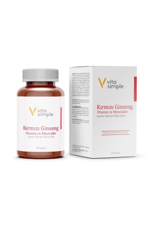مكمل غذائي من MNZ يحتوي على فيتامينات ومعدات حمر الجينسينغ 60 كبسولة - Vitasimple