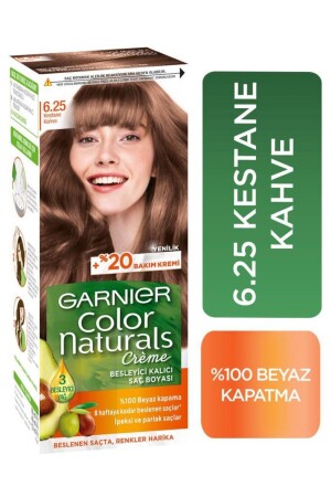 ملون MNZ طبيعي لون شعر 6.25 كاستنيت براون - Garnier