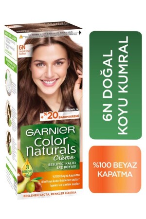 ملون MNZ طبيعي لون شعر 6n طبيعي مظلم أوبورن - Garnier