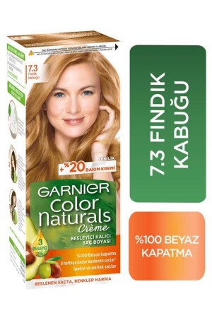 ملون MNZ طبيعي لون الشعر 7.3 كراميل ذهبية - Garnier