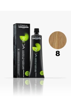 صبغة الشعر MNZ [جديده] 8 Light Auburn 60gr - İnoa