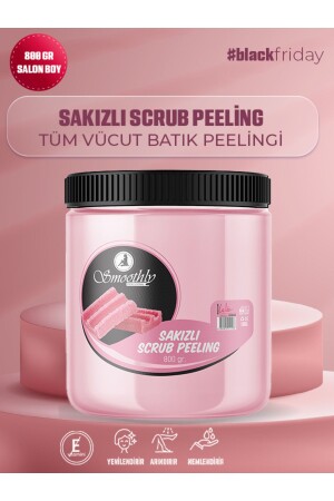 طقم MNZ ذوقية تجدد وتسهيل اليد والقدم والجسم بحرقة الرعاية 800 جرام SAKIZPEELING800 جرام - Smoothly