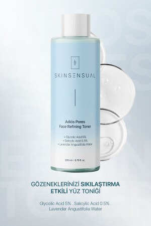 MNZ- Adiôs Pores وجه تصفية تنر (حمض الجليكوليك 5% - حمض الساليسيل 0. 5) وداعاً إلى الحمض - Skin Sensual