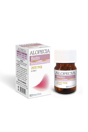 MNZ- Alopecia Biotin 2500 ميكغ 60 حبوب - Dermo Clean