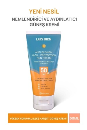 MNZ- Anti- Flesh SPF 50+ حماية عالية للميل لشمس للجلد كله 50 مل - Luis Bien