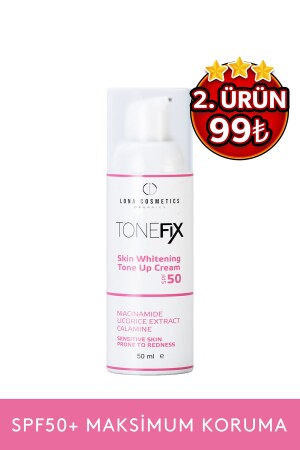 النغمة من المضادة للقذف (MNZ- Anti- Flesh Tone) توازن الحموضة واقية الشمس Spf 50 TF لجميع الجلد - Lona Cosmetics