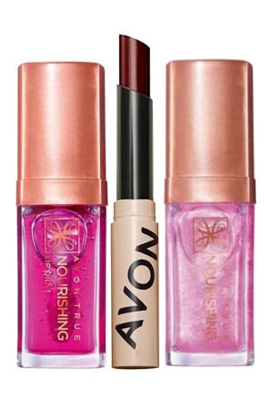 MNZ-حقيقي التغذية زيت شفاه مزدوج و ترموم ملونة لحم الشفاه - Avon