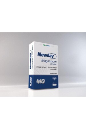 MNZ- المغنيسيوم المجمع فيتامين B6، 60 كبسولة NEWDAYİ - newday