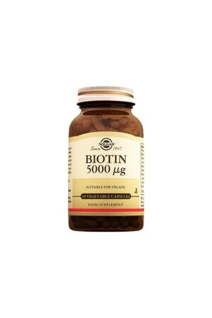 MNZ- Biotin 5000 ميكغ 50 كبسولة - Solgar