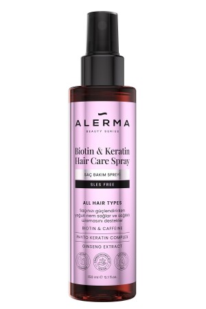 MNZ- Biotin & Keratin مضاد للشعر رش الرعاية الشعر 150 مل - Alerma