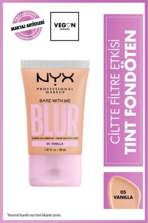 مؤسسة MNZ- Blur Tint مع تأثير تصفية على الجلد - 05 فانيلا - Nyx Professional Makeup
