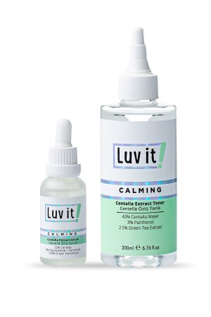 مادة MNZ- Centella استنتاج إصلاحي ليفي و Tonic 2 قطع مجموعة رعاية الجلد LUVIT134 - Luv it!
