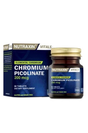 MNZ- Chromium Picolinate 200 Mcg 90 Tablet مكملات الكروم - Nutraxin